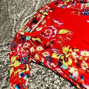 Orange Floral Sundress